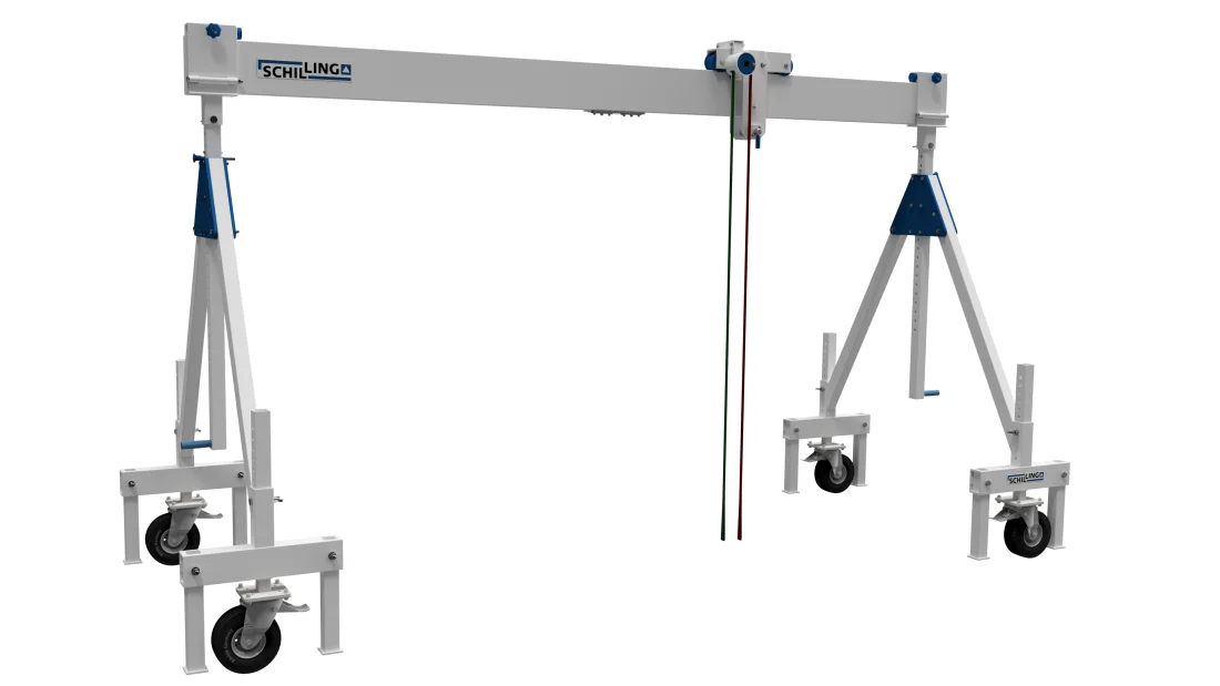 Fahrgestell für SCHILLING - Alu-Portalkran stationär (Innen- und Außenbereich) – 2