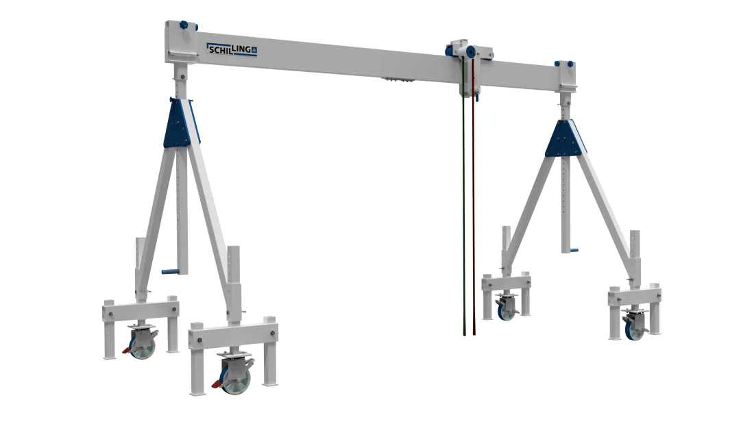 Fahrgestell für SCHILLING - Alu-Portalkran stationär (Innenbereich) – 2