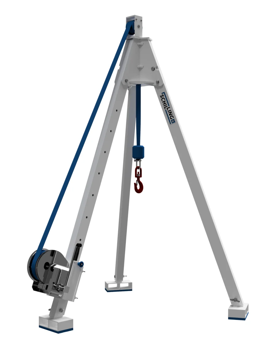 SCHILLING - Alu-Dreibock mit Handwinde – 3