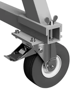 SCHILLING - Alu-Portalkran fahrbar unter Last, klein, Doppelträger, PU – 6