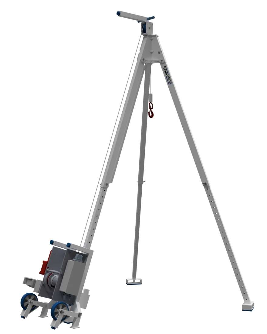SCHILLING - Alu-Dreibock mit Elektroseilwinde – 2